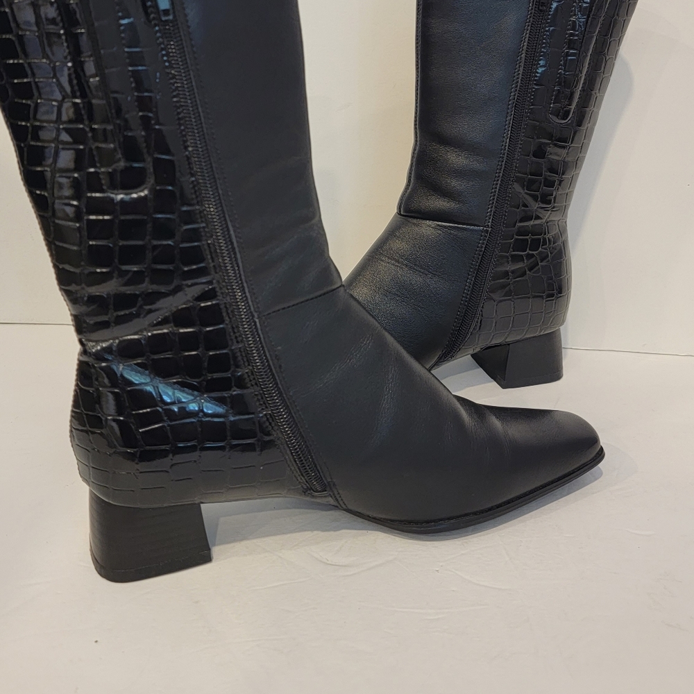 Prima Donna women's black Leather boots 👢 size 38